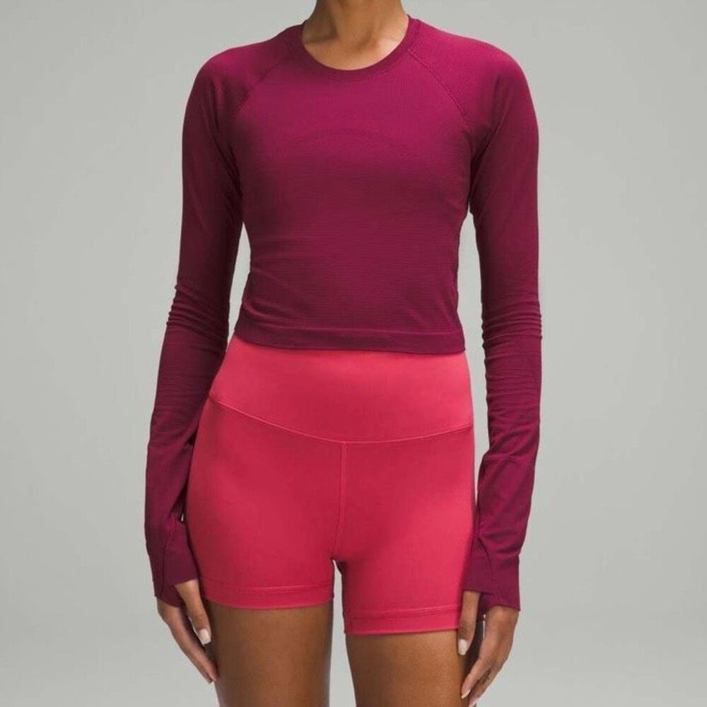 Lululemon Swiftly Tech Cropped Long-Sleeve Shirt 2.0 12